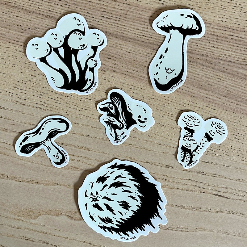Mushroom Characters Sticker Pack